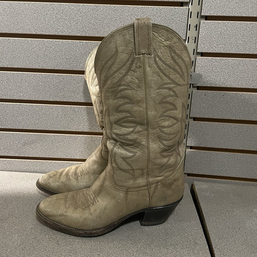 Vintage Nocona Wine Leather Cowboy Boots USA Made for Men Size 10.5 B‎